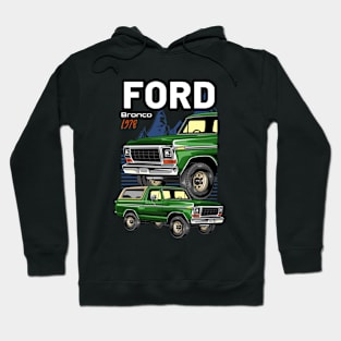 Vintage Bronco Car Hoodie